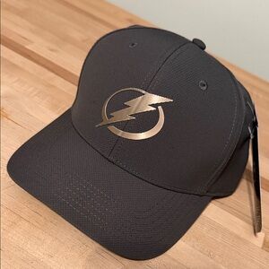 Dark grey Cap with Copper Lightning Logo
